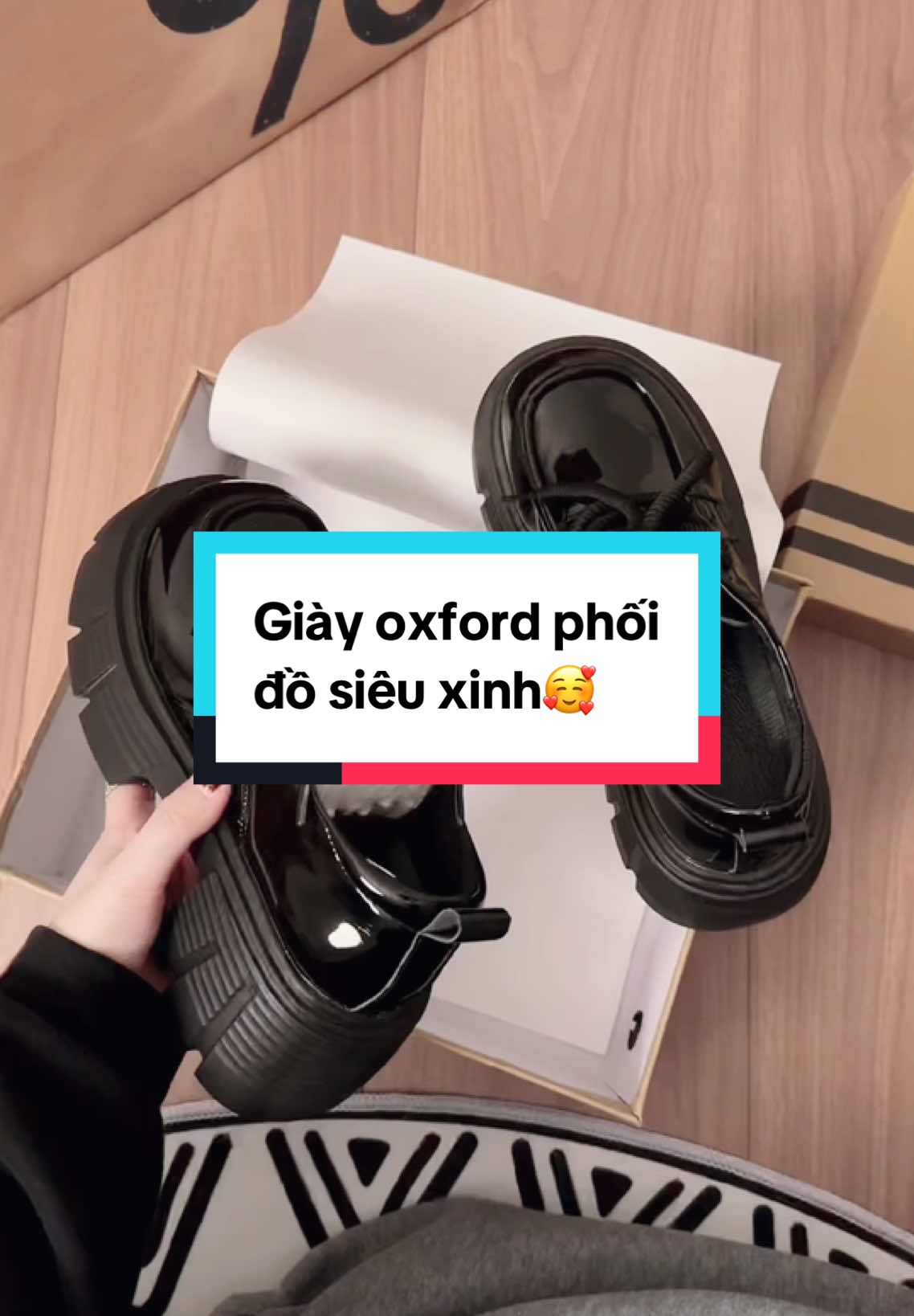 Giày oxford phối đồ siêu xinh🥰#viral #xuhuong #TikTokShop #giayxinh #giaybupbe 