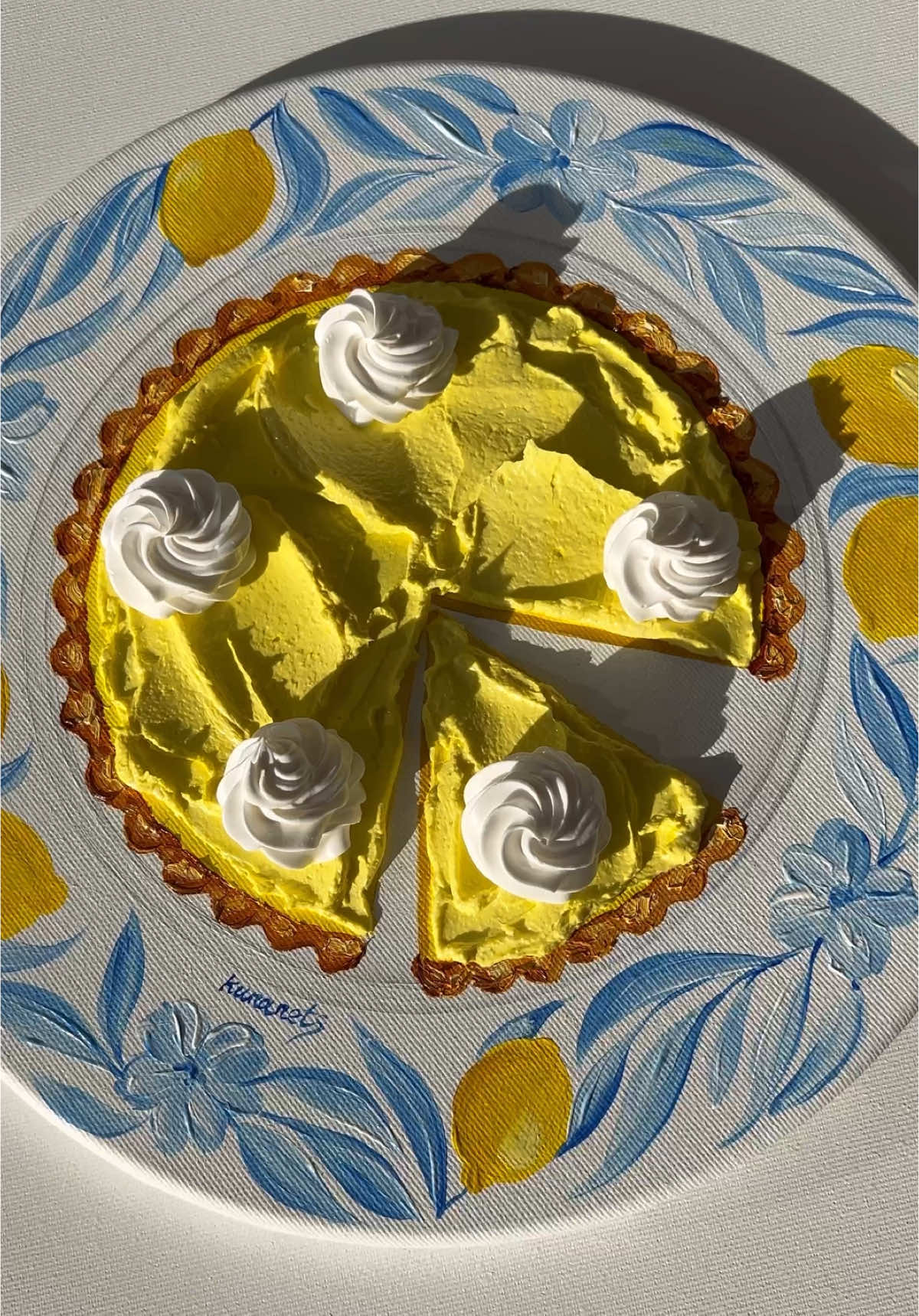 Lemon paradise 🍋💛🍋💛🍋💛 #asmr #lemoncake #cakedecorating #aestetic #tart 