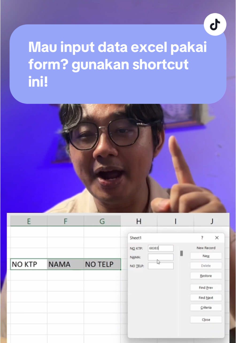 AUTO JAGO EXCEL pakai short cut untuk input data ini. Jangan lupa follow untuk tips olah data lainnya ya. #exceltips #exceltutorials #googlesheets #dataanalytics 