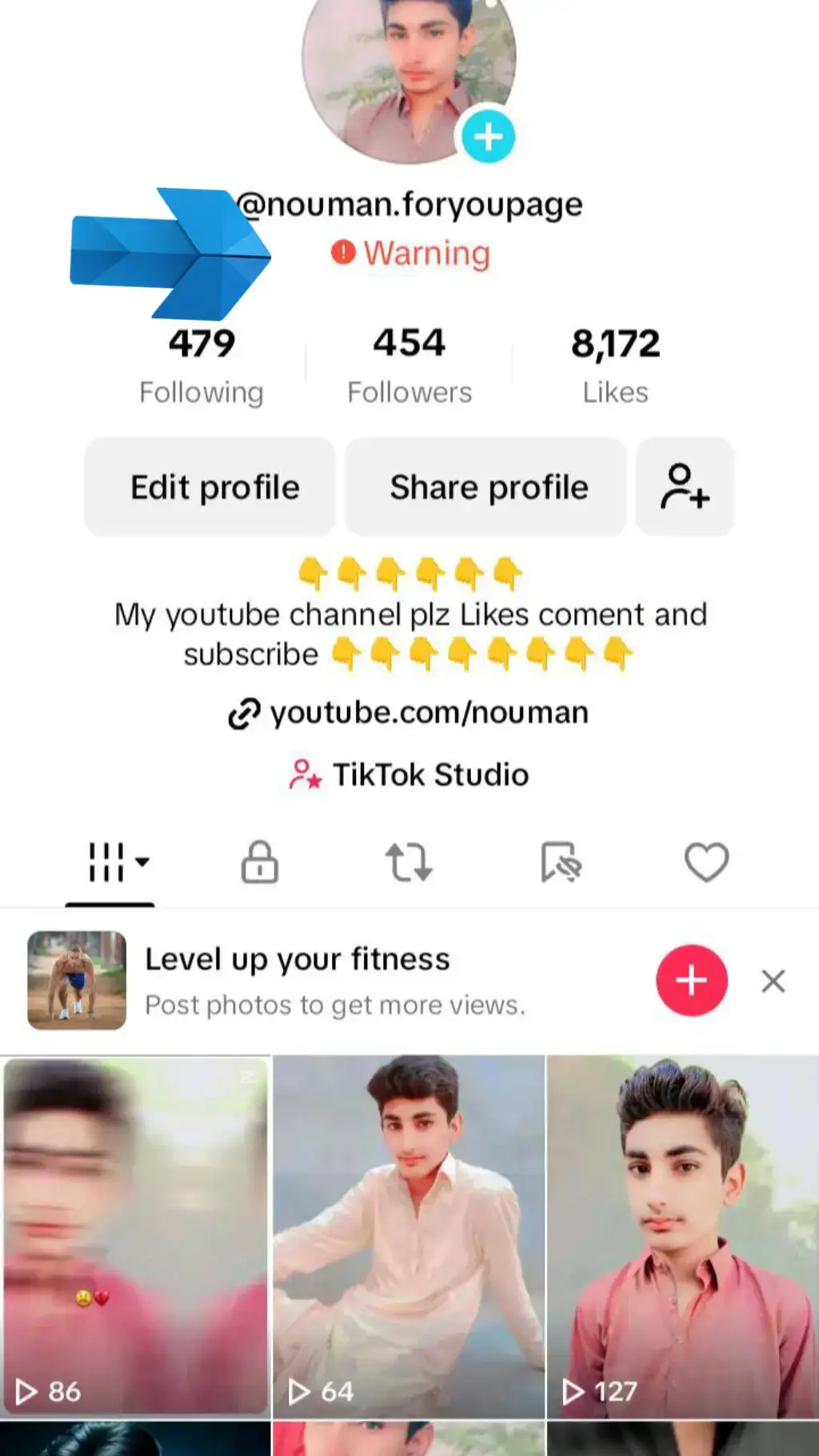 #unfrezzmyaccount #tiktokforyou#fypagechallenge#viewproblviewp#Warning my account 