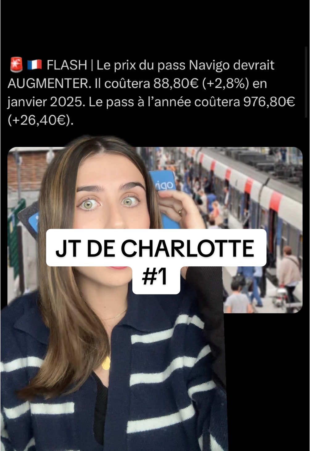 Le JT de Charlotte comme si t’etais mon bff #fyp #actu 