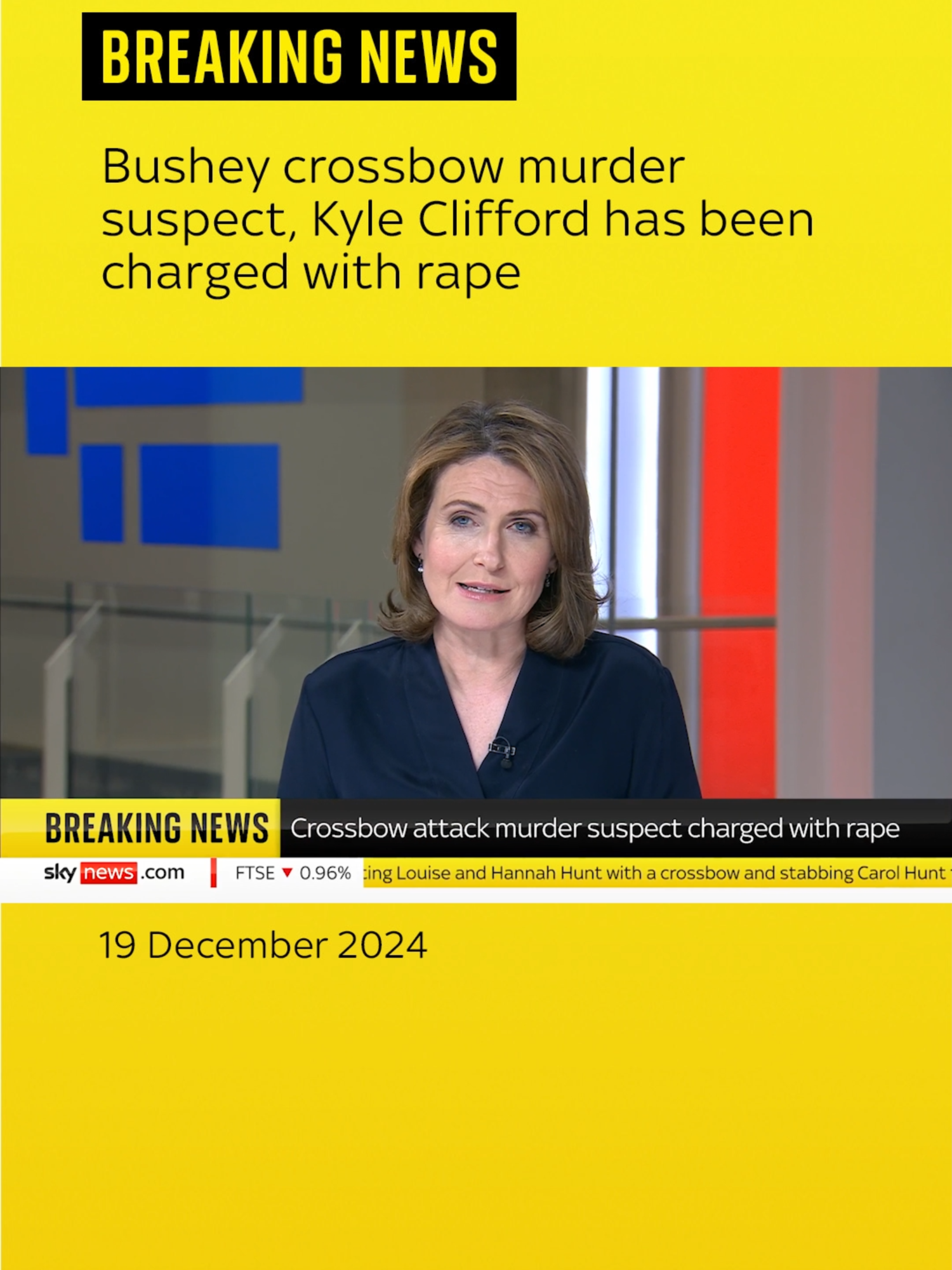 #Crossbow attack suspect #KyleClifford has been charged with rape. He has been accused of murdering a racing commentator's wife and two daughters in #Bushey, #Hertfordshire