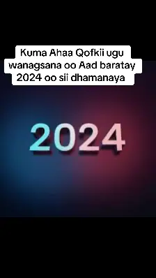 Kuma Ahaa Qofkii ugu wanagsana oo Aad baratay 2024 oo sii dhamanaya 