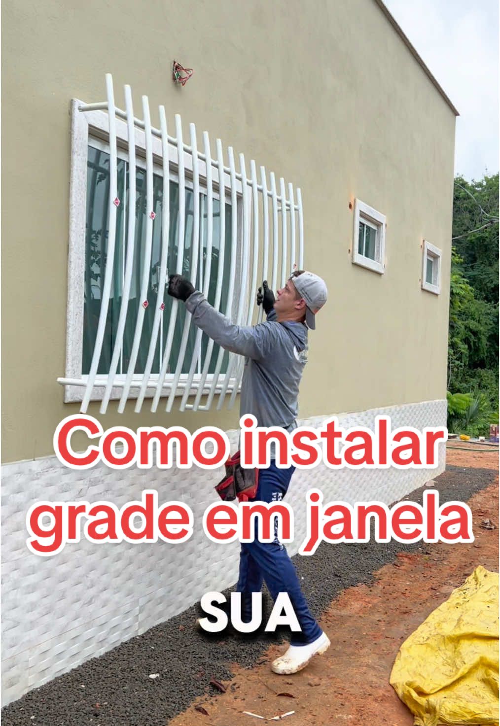 Como instalar grade em janela. #dicas #obras #pedreiro #casa #dica #construção #obra #acabamento #obracivil #ideias #construcao #grade 