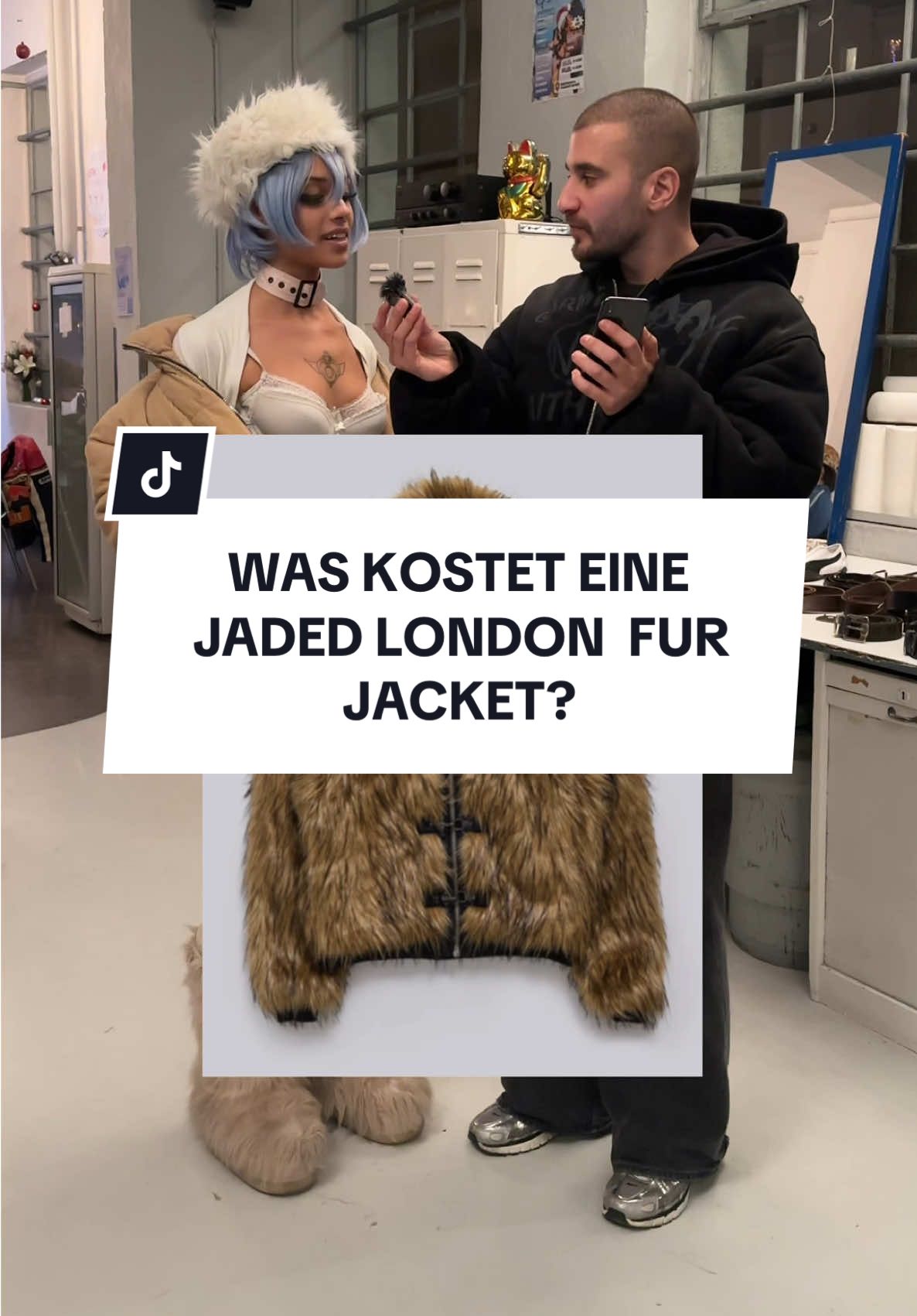 was kostet eine jaded london fur jacket? mit @|(￣3￣)|  #jadedlondon #furjacket #streetinterviews #waskostet #arianagrandecloud 