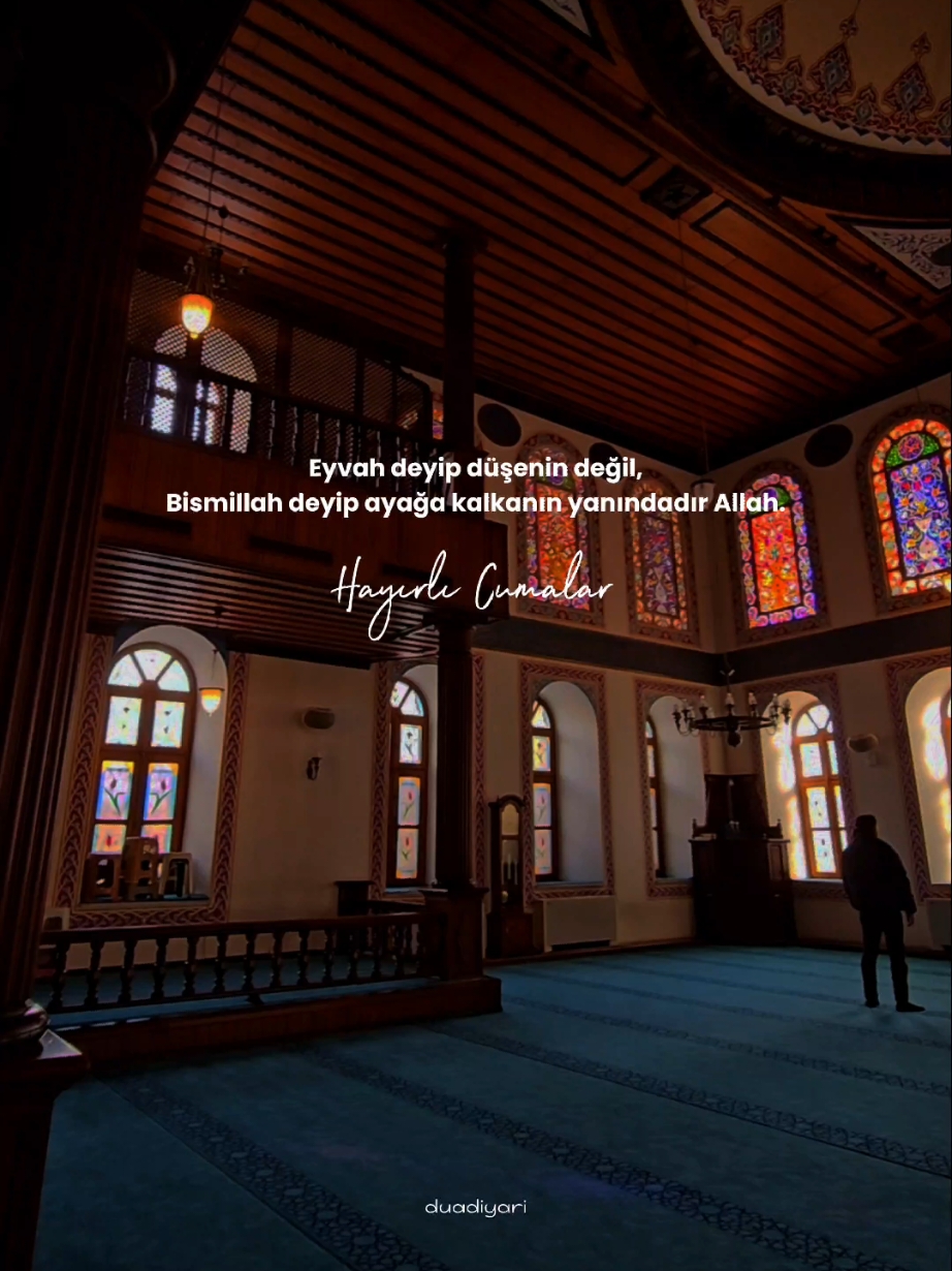 Eyvah deyip düşenin değil, Bismillah deyip ayağa kalkanın yanındadır Allah. #cuma #cumamesajları #hayırlıcumalar #cumanızmübarekolsun #cumavideoları  #creatorsearchinsights 