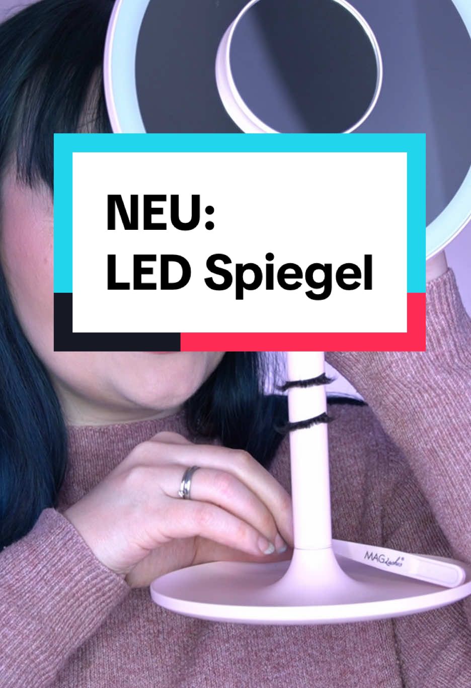 Endlich ist dein MAGLashes LED Kosmetikspiegel da😍🙌 Absolutes Highlight: die Stange ist komplett magentsich, du lannst also alle deine MAGLashes dort in Form bringen und aufbewahren!😭🫶 Ein Traum geht in Erfüllung, zumindest für MAGLashes Fans♥️♥️♥️  #maglashes #magnetwimpern #spiegel 