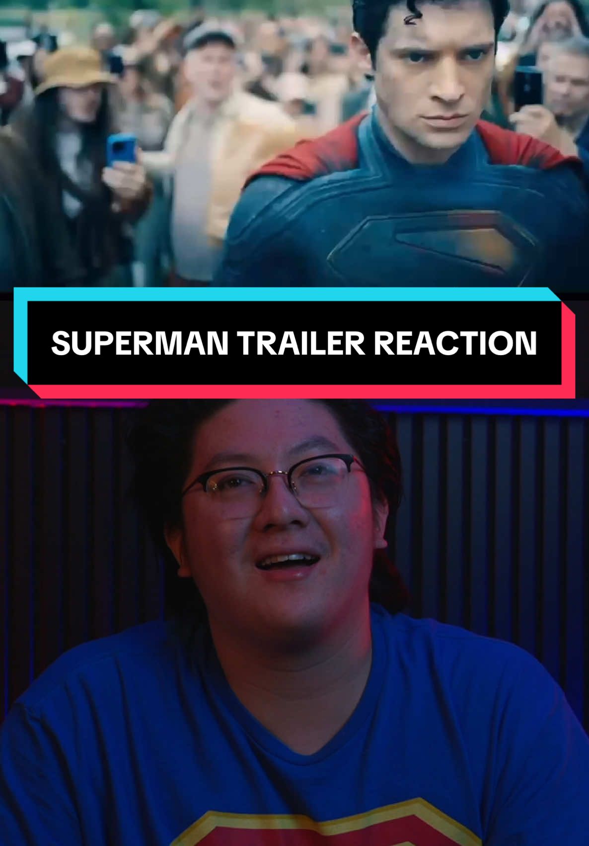 SUPERMAN TRAILER EMOTIONAL REACTION - #fyp #superman #dccomics #dc #batman #clarkkent #jamesgunn #dcuniverse 