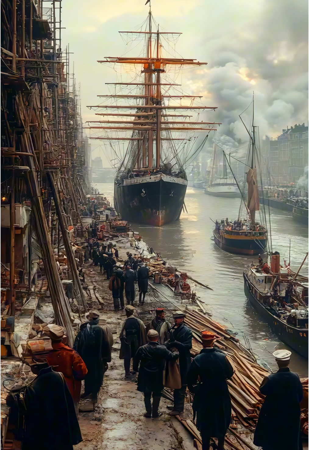 Hamburg, the gateway to the world in the early 20th century. A vibrant city of canals, stunning architecture, and rich cultural history. #Hamburg #deutschland #Germany #History #Cities #Ai #Ai #filmmaking