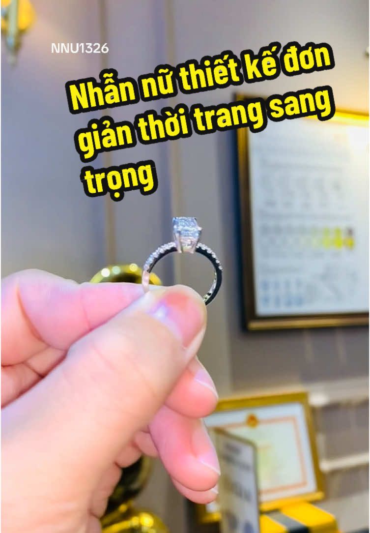 Nhẫn nữ thiết kế đơn giản thời trang sang trọng#tamluxury #diamond #jewelry #gia #xuhuongtiktok #tamluxurychannel #tamluxurydiamondjewelry #tamluxuryvn 