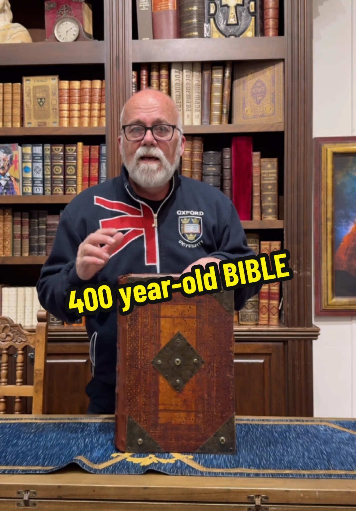 A 400 year-old Bible! An inside look. #bible #biblestudy #booklover 