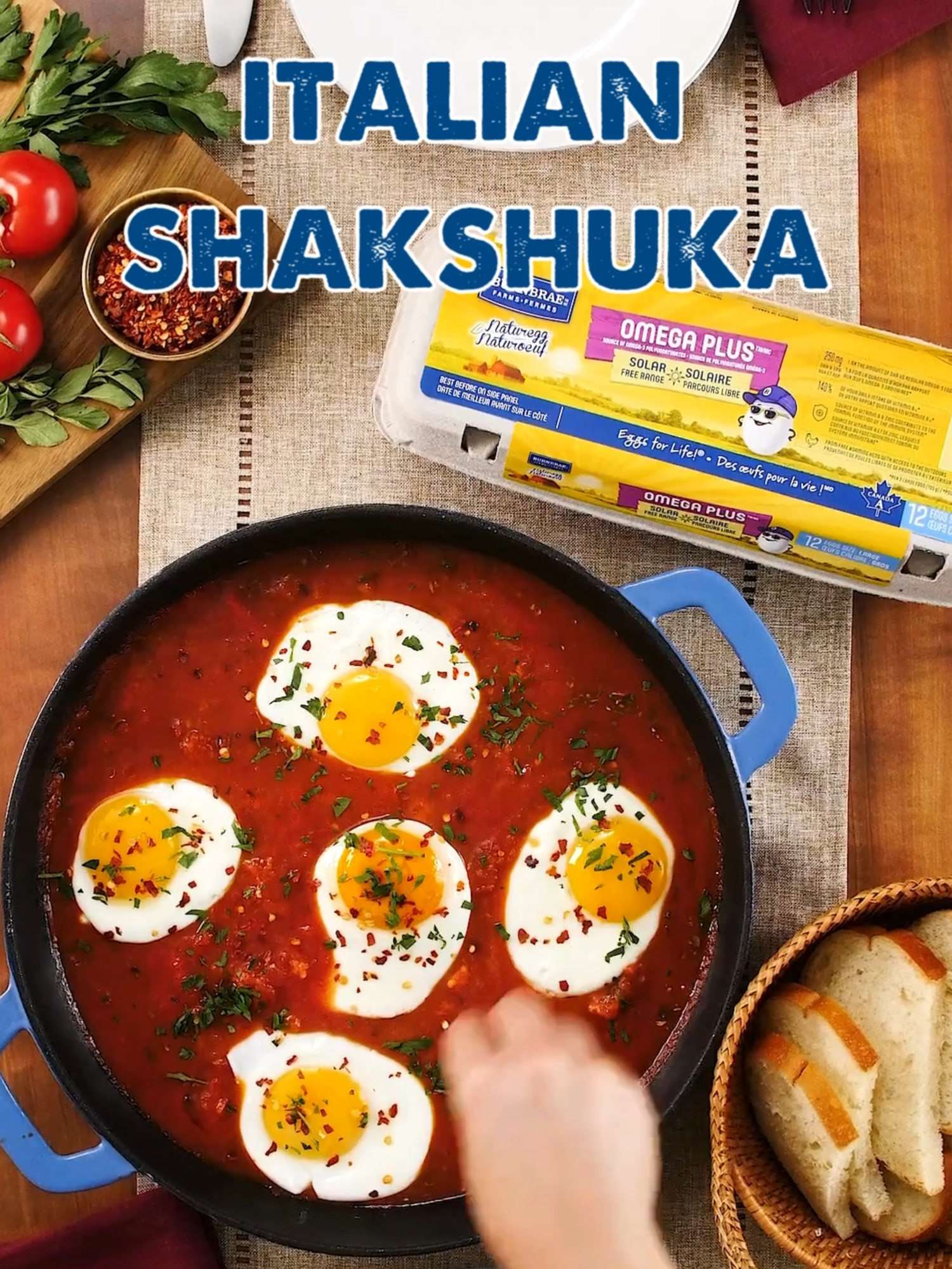 🍳 Dive into this vibrant Shakshuka, where perfectly poached eggs meet a spicy tomato sauce for a dish that's as satisfying as it is delicious!🌶️ You won't believe it's made from just a handful of simple ingredients! 🥚 Pro Tip! For an extra boost of DHA omega-3 fatty acids and lutein, use our Omega Plus Solar Free Range eggs ☀️! They're a powerhouse for your brain, heart, eyes, and immune system. Ready to whip up this flavourful dish? 😍🙌 . . . #shakshuka #shakskukarecipe #eggs #poachedeggs #healthyrecipes #omega3 #lutein