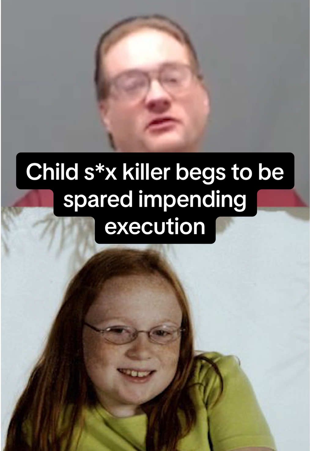 A cannibal child s*x killer admitted he 'deserves to die' as he begged to be spared from his impending execution. Kevin Underwood, 44, is just hours away from receiving the death penalty for the brutal murder of his neighbor Jamie Rose Bolin. Bolin was just 10-years-old when she was lured into the killer's home in Purcell, Oklahoma where she was battered to death. Underwood planned to r*pe and dismember the youngster before eating her flesh as part of a 'pre-meditated s*xual and cannibalistic fantasy', according to prosecutors. He was sentenced to death following his conviction in 2006. Last week he made a last ditch attempt to be spared which was ultimately rejected. 'Although I do not want to die, I recognize that I deserve to for what I did,' he told the court. 'If my death could change what I did, I would gladly die. 'I would like to apologize to the victim's family to my own family and to everyone in that room who had to hear the horrible details of what I did.' #news #crime #truecrime 