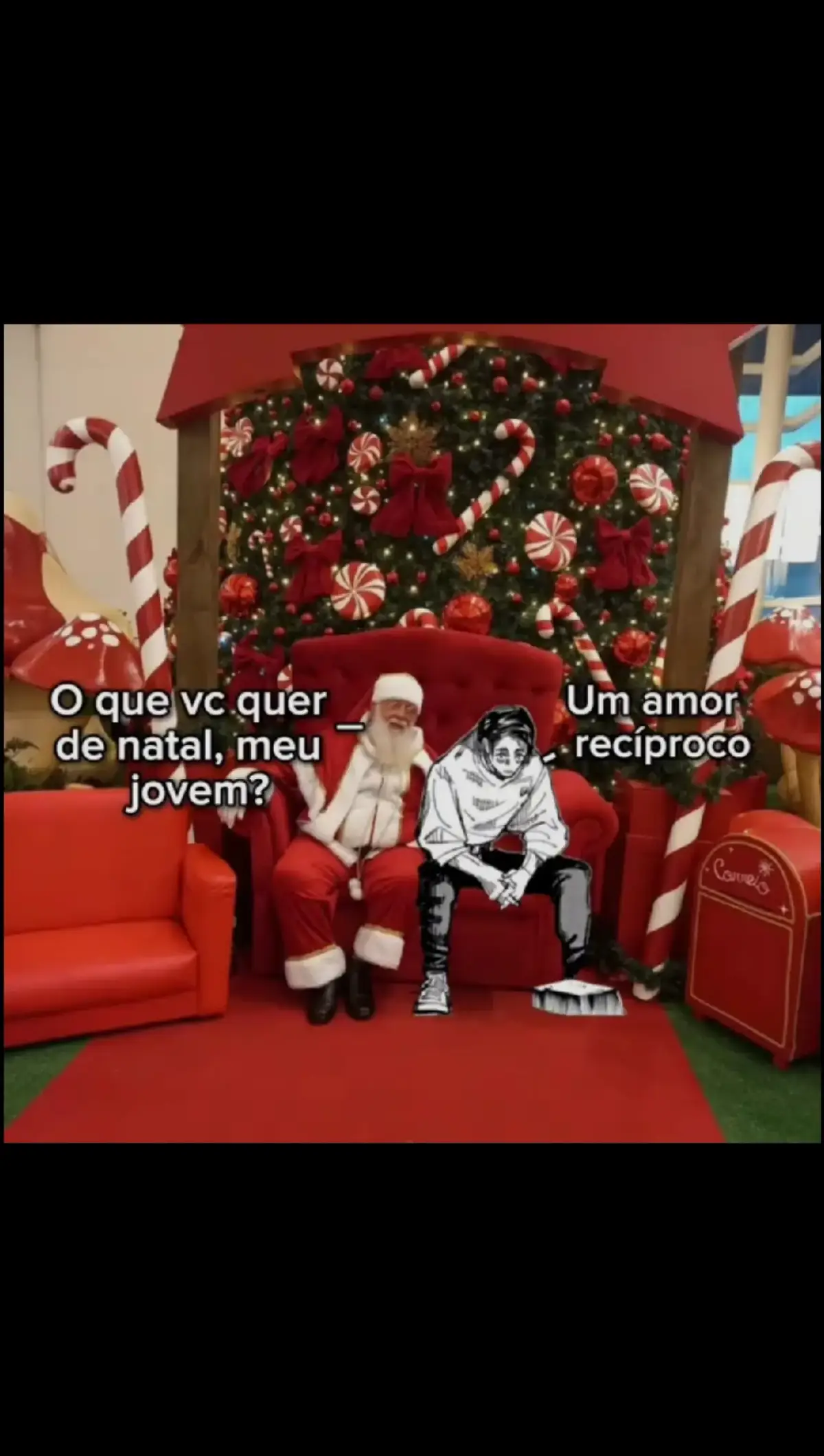 #o #que #vc #quer #do #Papai #Noel #um #amor #recíproco memes #frases #jujutsu #real# #eu #fy #gojo #Satoru #yuta 