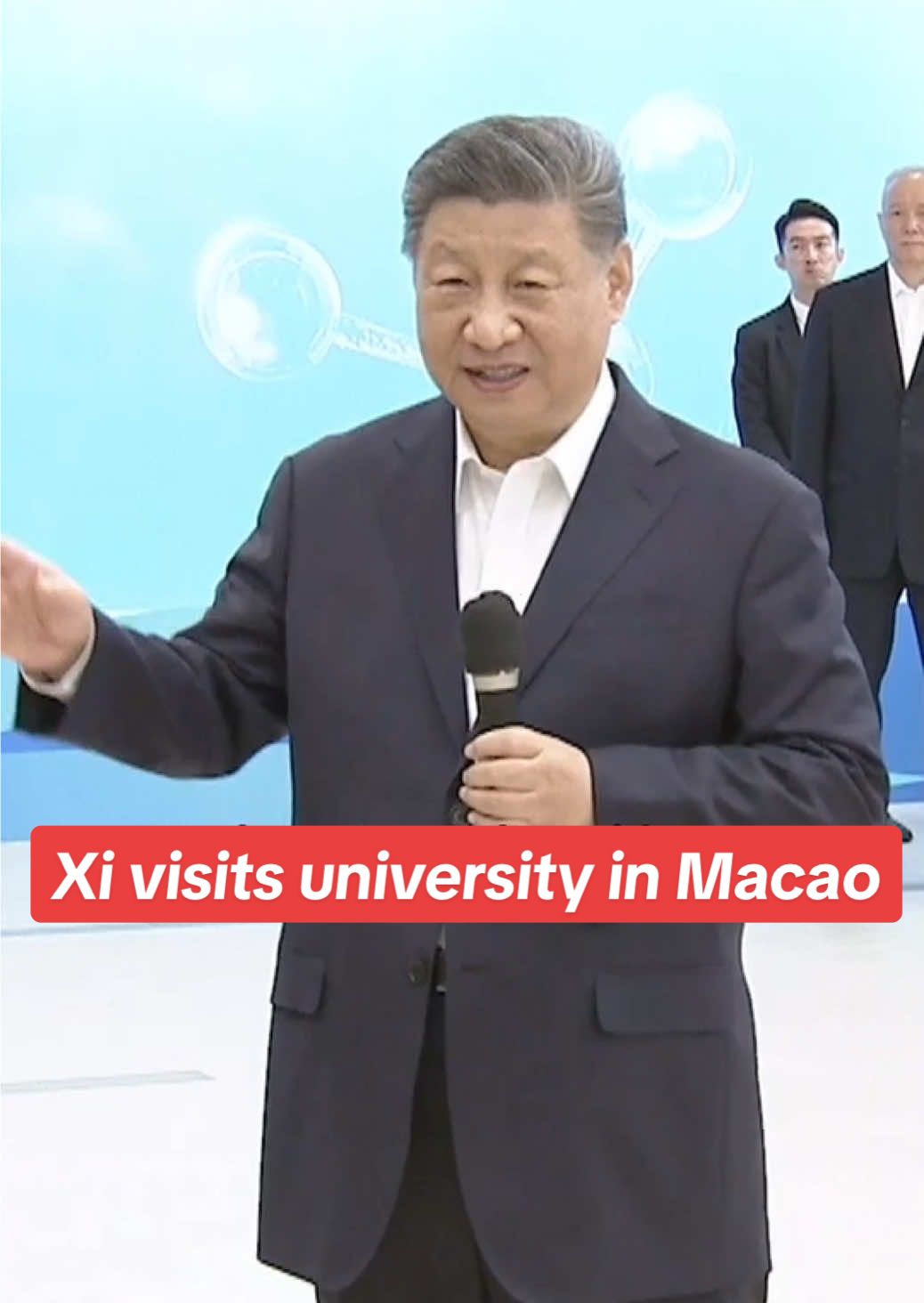 #Chinese #President Xi Jinping inspected the #Macau #University of #Science and #Technology on Thursday morning. Xi was briefed on the #development of two key state-level #laboratories in the university – one focused on the #quality of traditional Chinese #medicine and the other, on lunar and planetary science. He was warmly #welcomed by #teachers, #students and scientific #researchers at the university. #china #techtok 