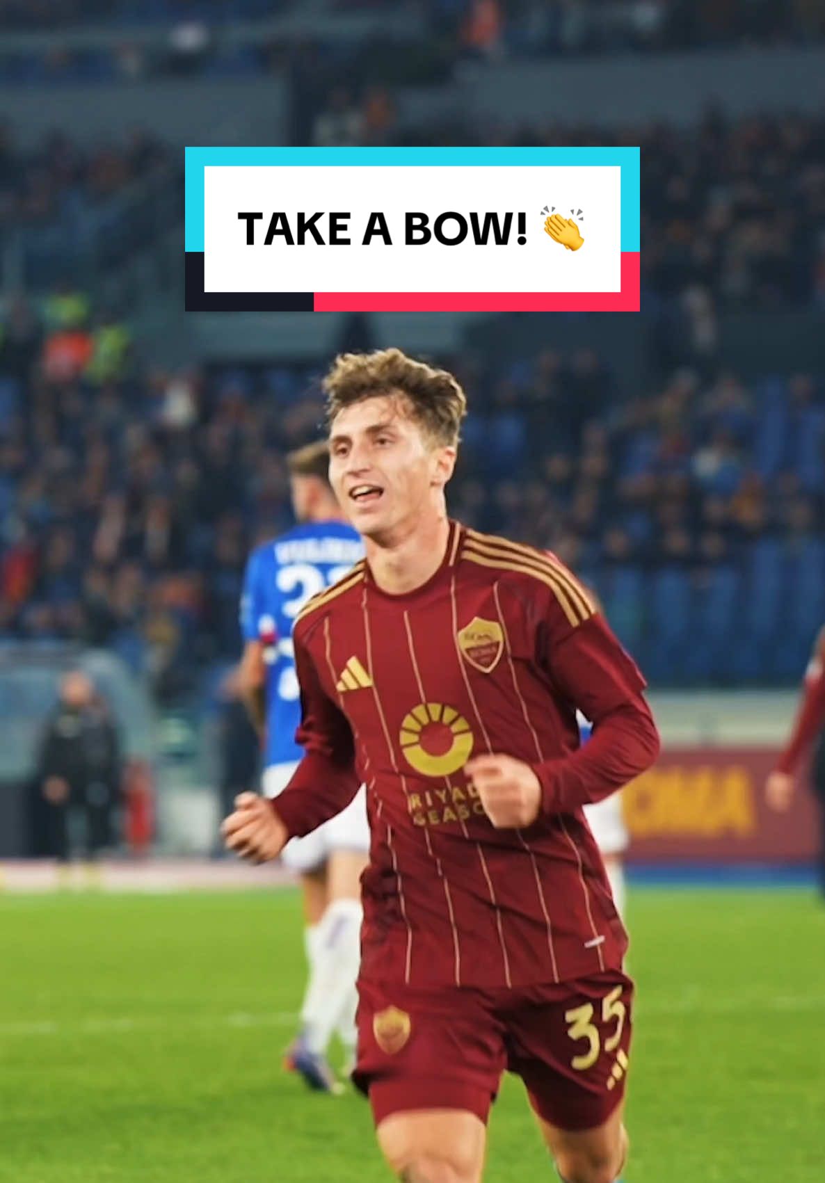 Take a bow, Tommaso Baldanzi 👏 #asroma #football