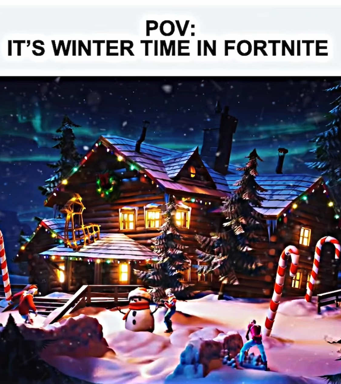 The winter time in Fortnite🤩#fortnite#winter#winterfest#time#year#best#christmas#players#foryou#fyp#viral 