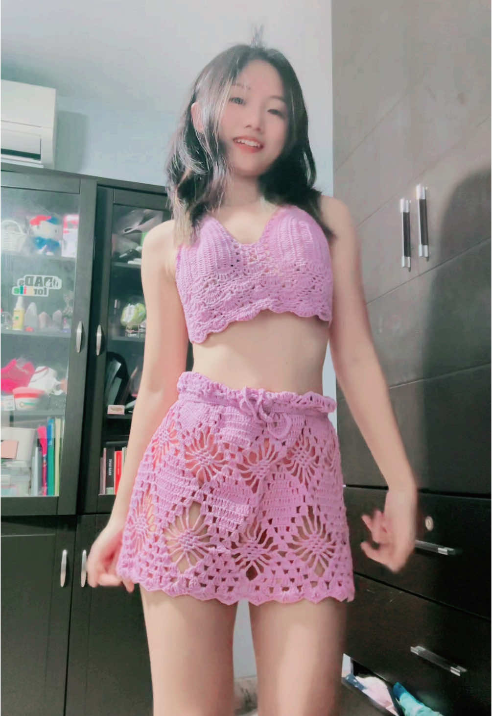 You like my outfit? 💜 #fyp #foryou #dance #egirl #miniskirts 