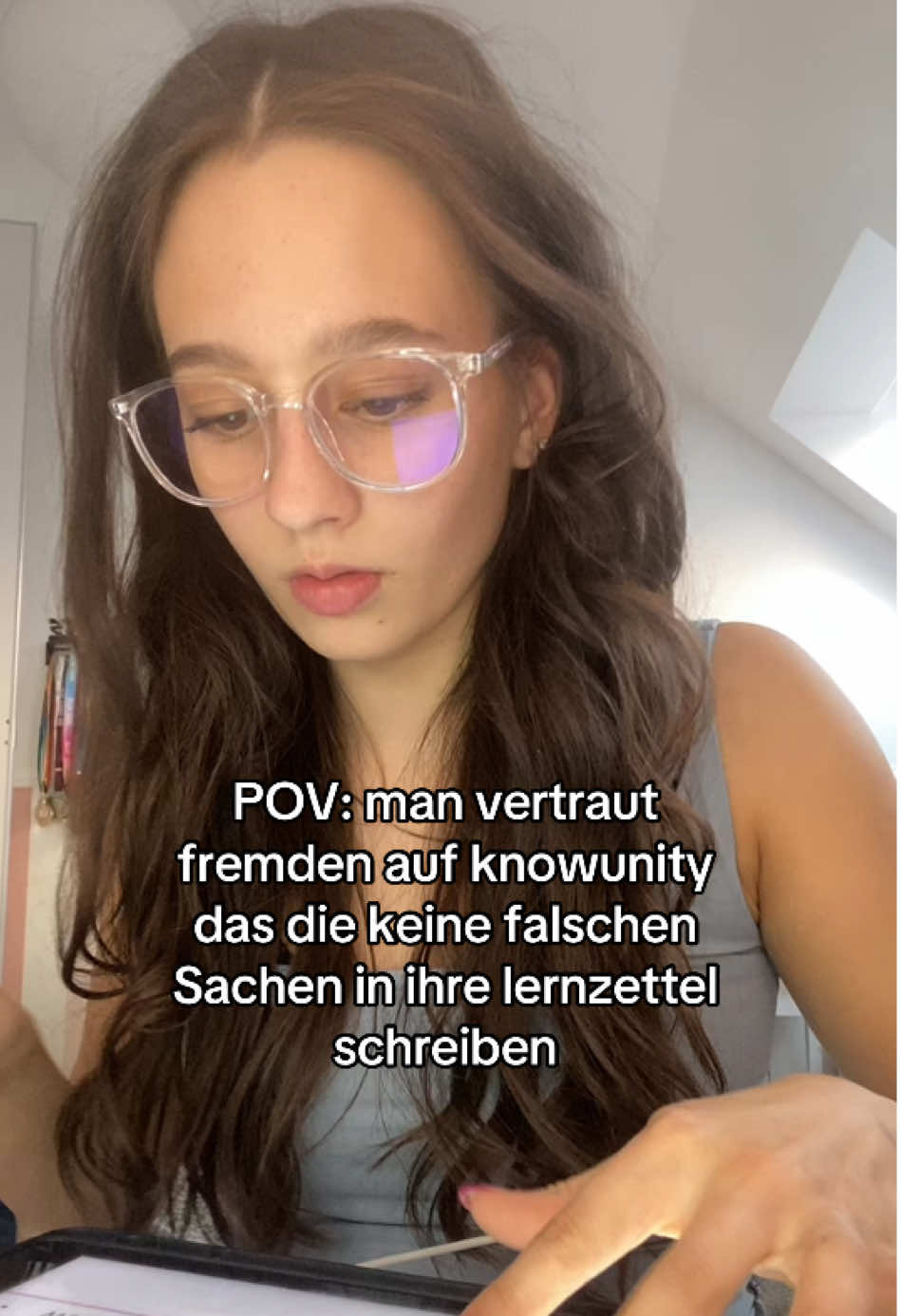 Aber immer perfekt #knowunity#viral#study#test#school#schule#studytok 