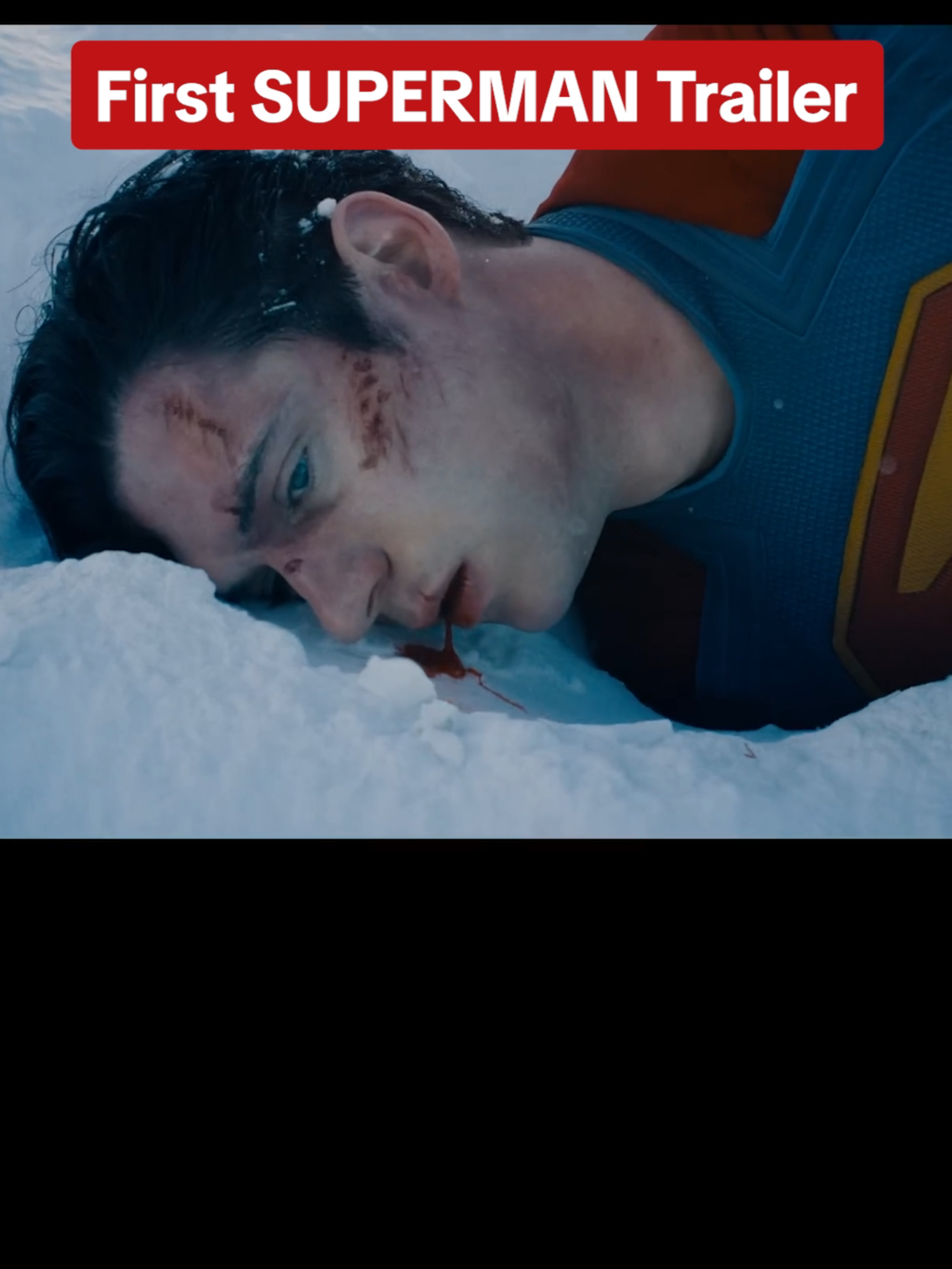 Look up!! The  Superman teaser just landed! #superman #jamesgunn #dcu #dccomics #movies #trailer #davidcorenswet