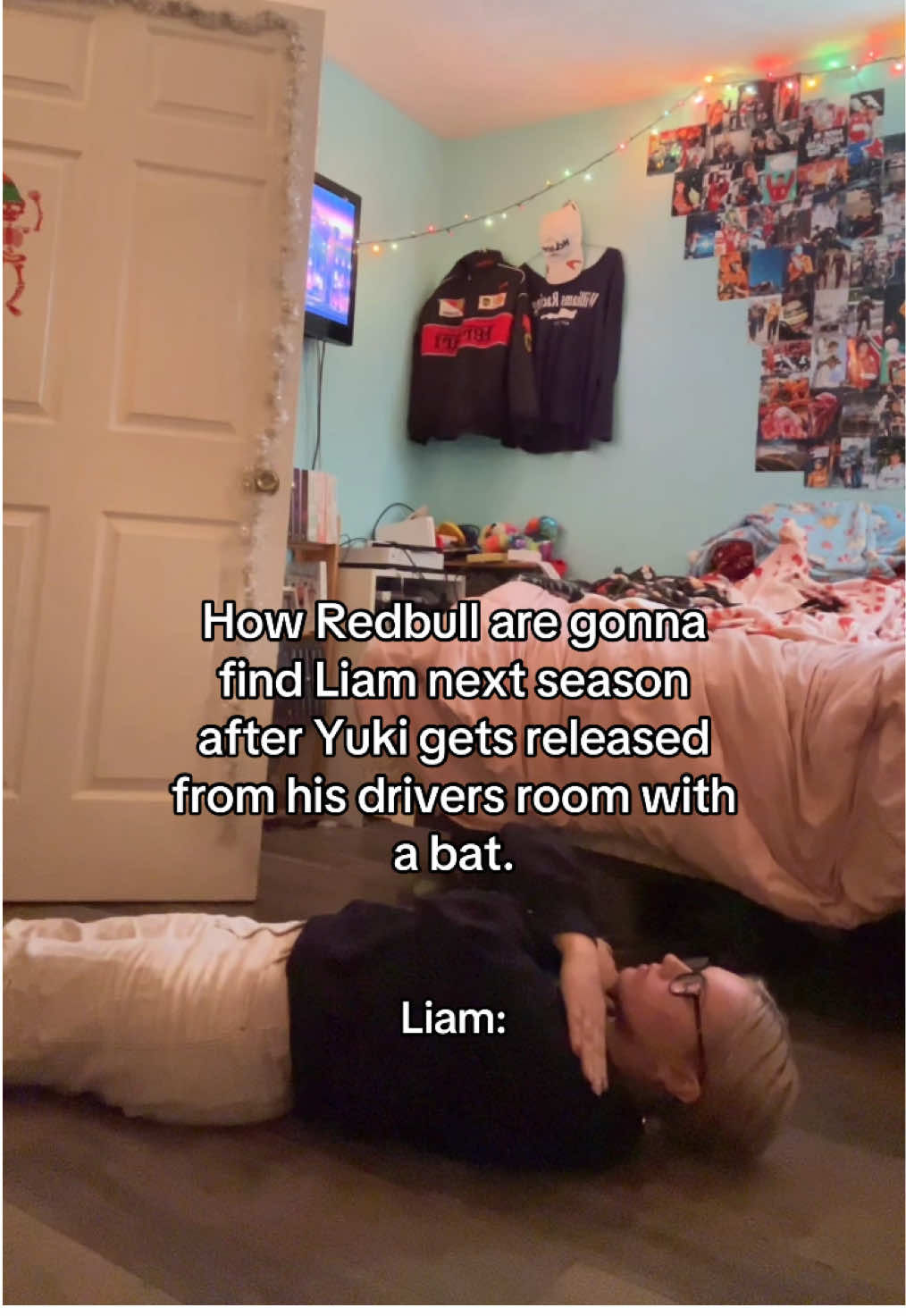 (pls remember this is a joke) #fyp #f1 #viral #f1tiktok #formulaone #liamlawson #yukitsunoda #checoperez #f1contentcreator #redbull #maxverstappen #fia 