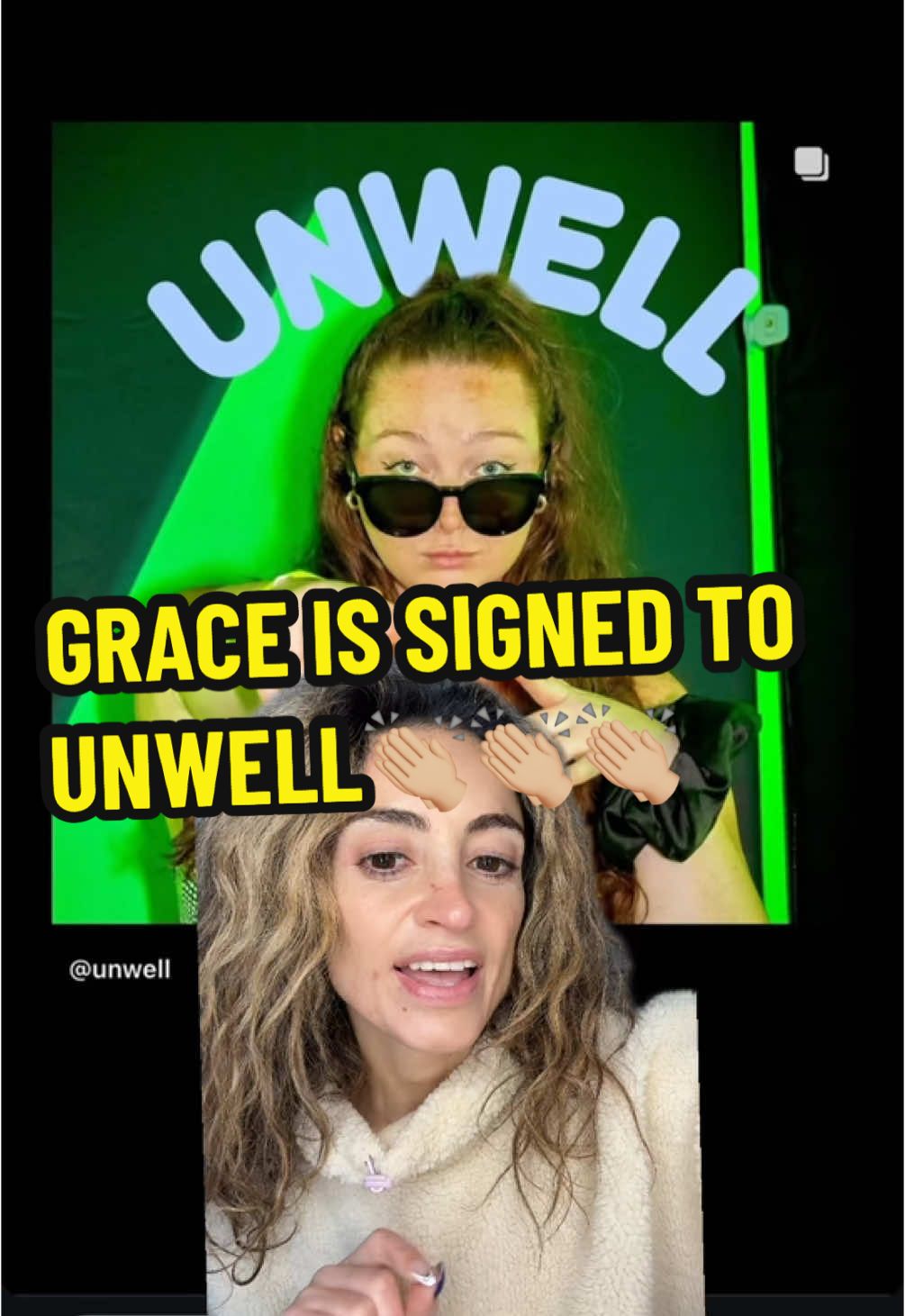 GRACE O’MALLEY IS OFFICIALLY UNWELL!!!!!! #graceomalley #unwellnetwork #alexcooper #callherdaddy #podcast #briannachickenfry #daveportnoy #greenscreen 