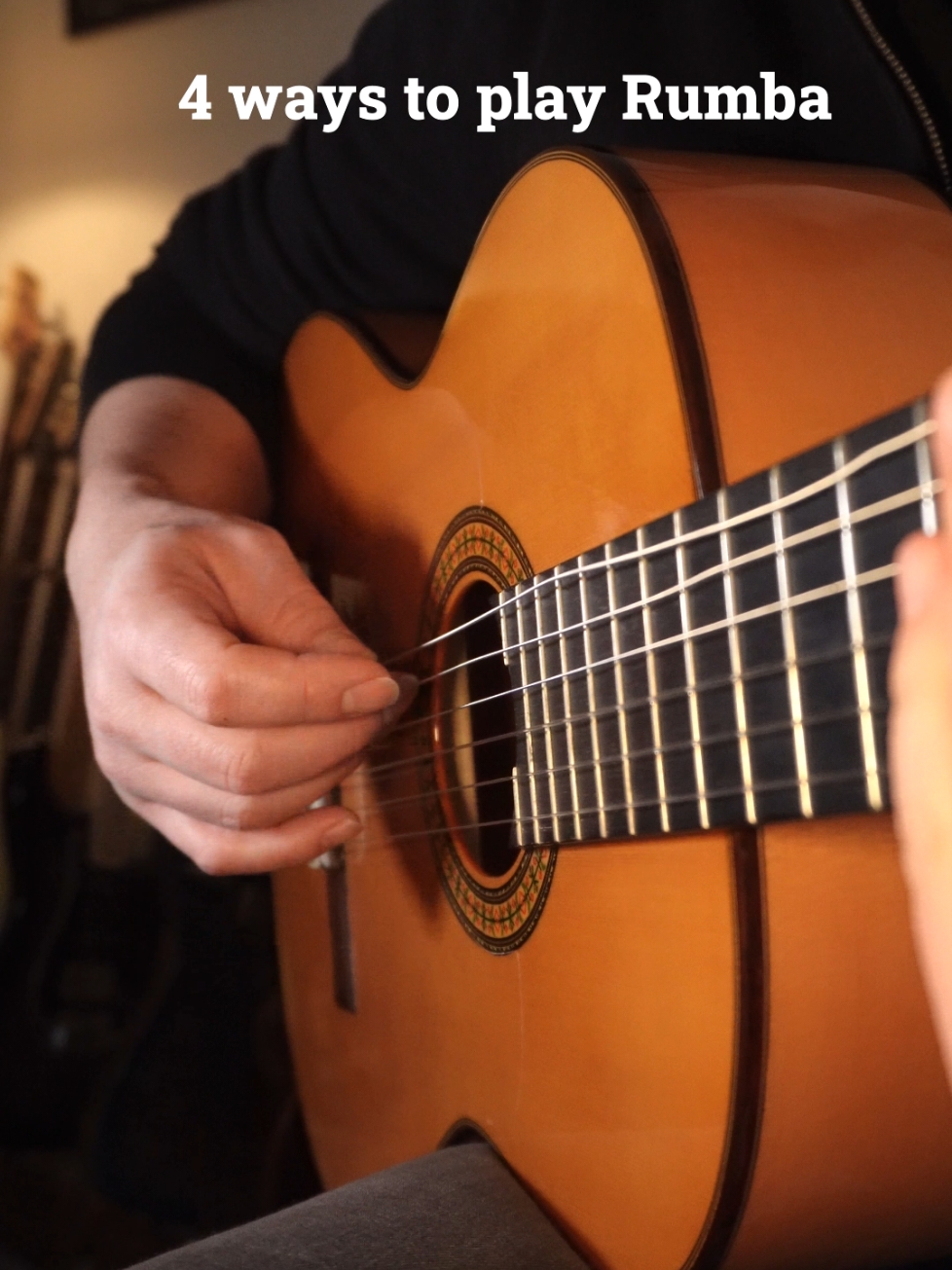 🎸🎶 If you are a beginner, start with n1, learn to rotate the wrist and build your way up from there. Joined my Patreon to access full length lessons of all those strumming techniques, tabs and more. Also keep an eye on my story for membership holidays discount. Chord played here is Am9 575557 and I'm tuned a half step down. #rumbaflamenca #flamencoguitar #gypsyguitar #flamencotutorial 