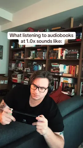 Is it just me? I dunno. Thankful for the ability to speed it up though cause wind and truth is like 64 hours long #BookTok #books #audiobooks #stormlightarchive 