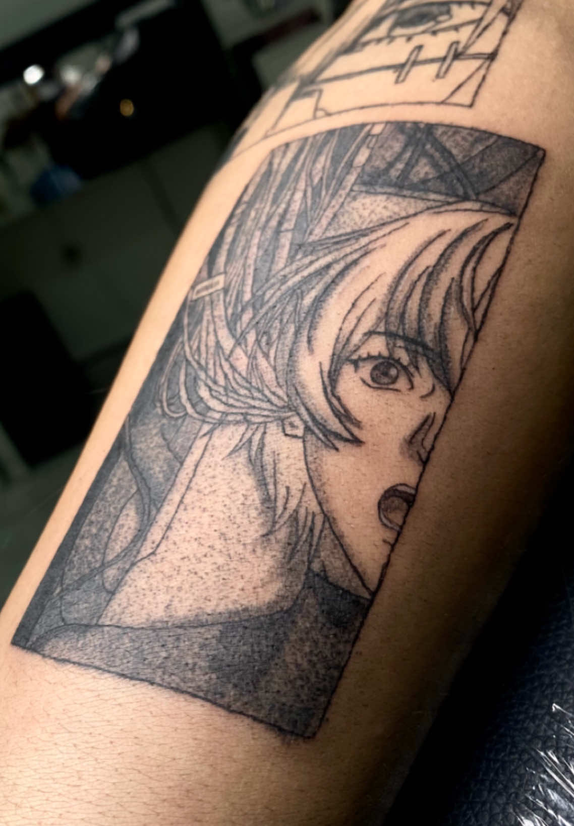 DATA 🔥 #tattoo #animetattoo #data #tainy #tatuajes #blackwork 