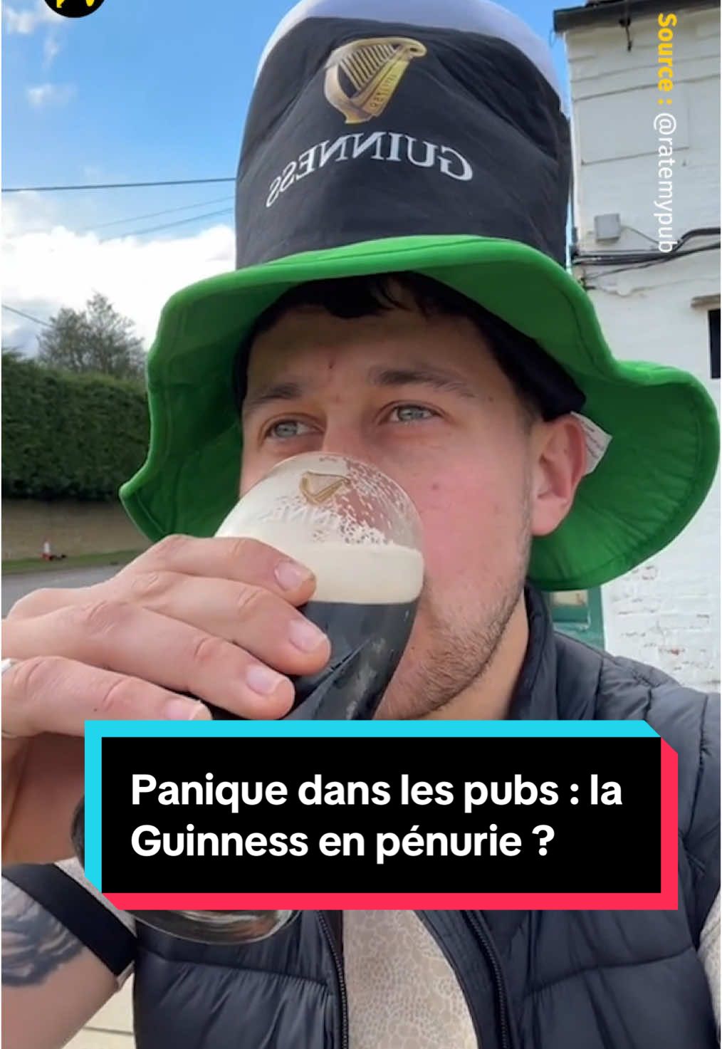 🇬🇧🍺Les pubs britanniques sont touchés par une pénurie de la célèbre bière brune Guinness. Et c’est un peu la faute des réseaux sociaux, selon le Wall Street Journal 🎦Camille Miloua Giraudeau #sinformersurtiktok #tiktokacademie #guinness 