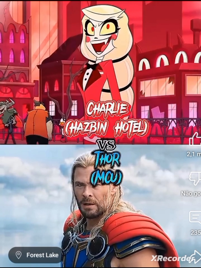 Charlie (hazbin hotel) vs Thor (MCU)#thormcu #hazbinhotel #marvel 