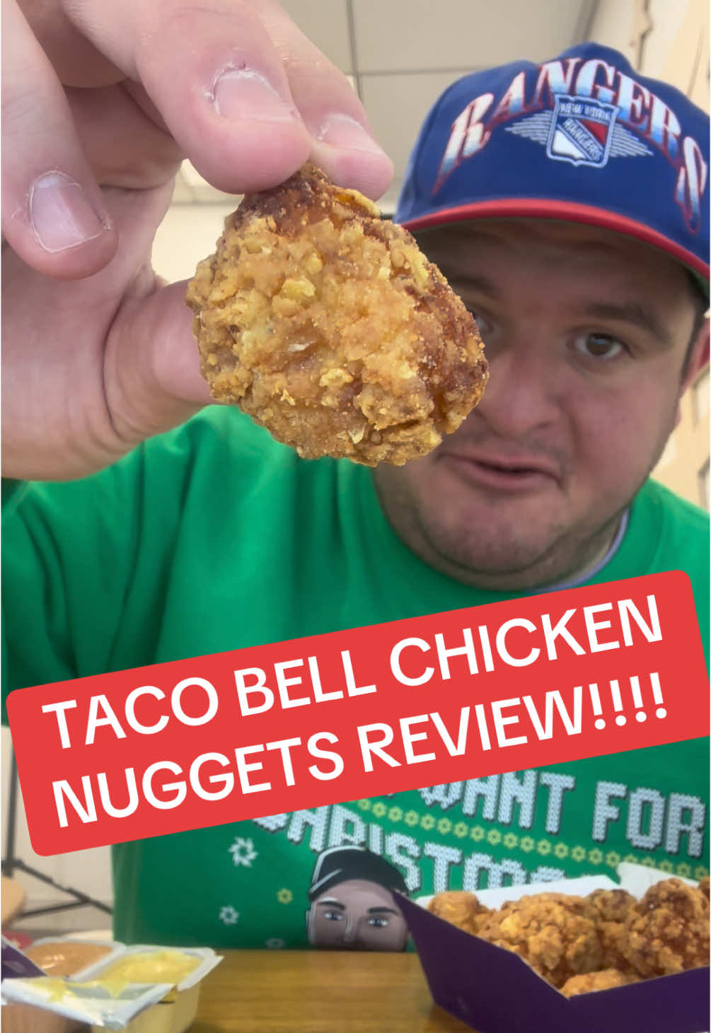 TACO BELL NUGGETS REVIEW!! 🐔🐔🐔🔔🔔🔔 #Food #foodtiktok #tacobell #nuggets 