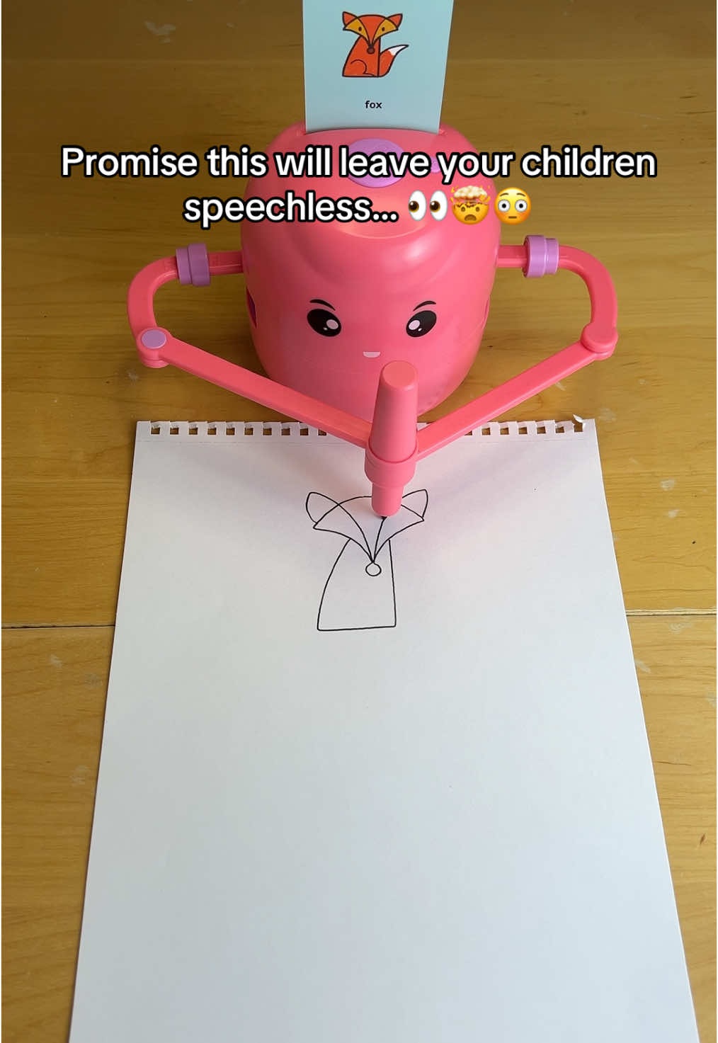 Mine are literally speechless because they are so distracted!! 👀 #drawing #kids #kidstoy #artsandcrafts #art #creative #robot #giftforkids #kidsart #christmasgift #parents #parentsontiktok #kidstiktok 