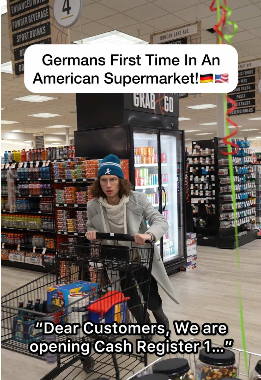 Germans First Time In An American Supermarket!😂🇩🇪🇺🇸 #germany #funny #german #comedy #sketchcomedy @austonwhitley @Jeremy Pletcher 