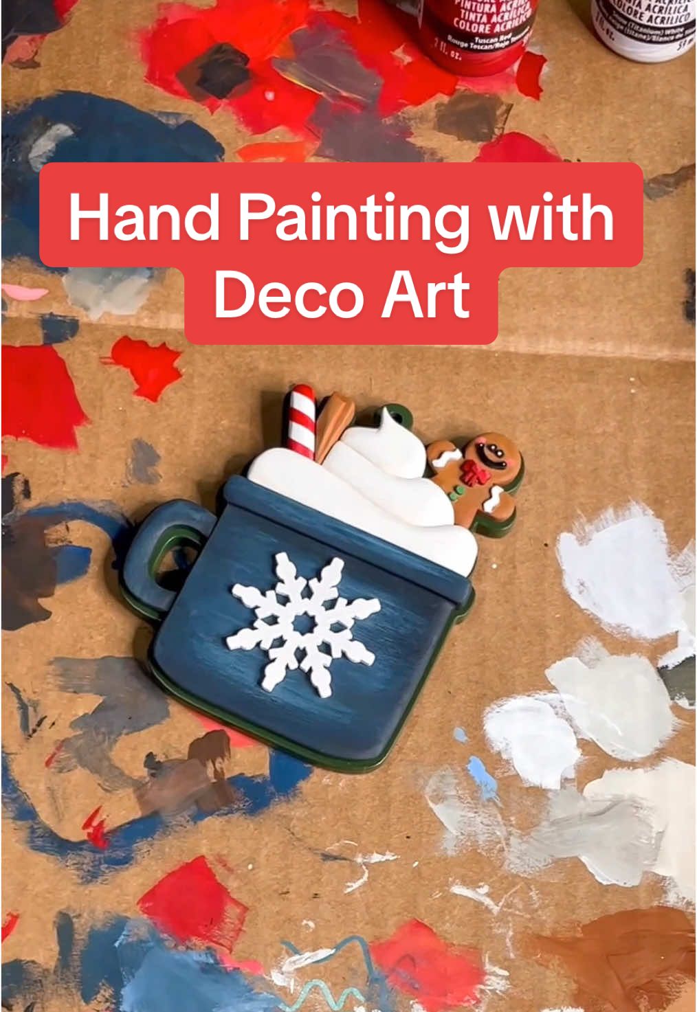 If you have any questions drop them below! I have genuinely been using Deco Art acrylics for at least 12 years. Everything I do is wood now, but I can promise they’re great on canvas as well. There’s nothing like a classic product you know you can always rely on. #productsilove #TikTokShop #handpainting #paintingturtorial #tipsandtricks #howto #paintwithme #creatorsearchinsights #handmadeart #christmasdecor #handmadeornaments 