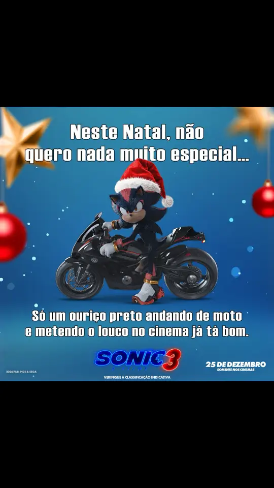 #Sonic3OFilme estreia dia 25 de dezembro nos cinemas. #SonicMovie3