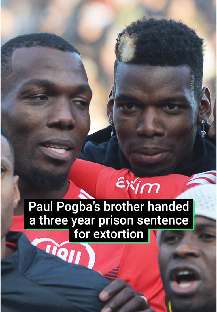 Pogba’s brother will be sent to prison for attempting to extort him 😳 Former Manchester United and Juventus midfielder Paul Pogba's brother, Mathias Pogba, has been sentenced to three years in prison for attempted extortion for €13 million, and will also be fined €20,000. #paulpogba #pogba #pogba🇫🇷 #mathiaspogba #mathias #extortion #crime #crimewatch #guilty #foundguilty #pogbabrothers #brother #manchesterunited #manutd #manunited #united #manu #juventus #juve #theoldlady #prison #sentence #football #footballtiktok #metro #metrosport #metrosportuk #fine #money #attemptedextortion 