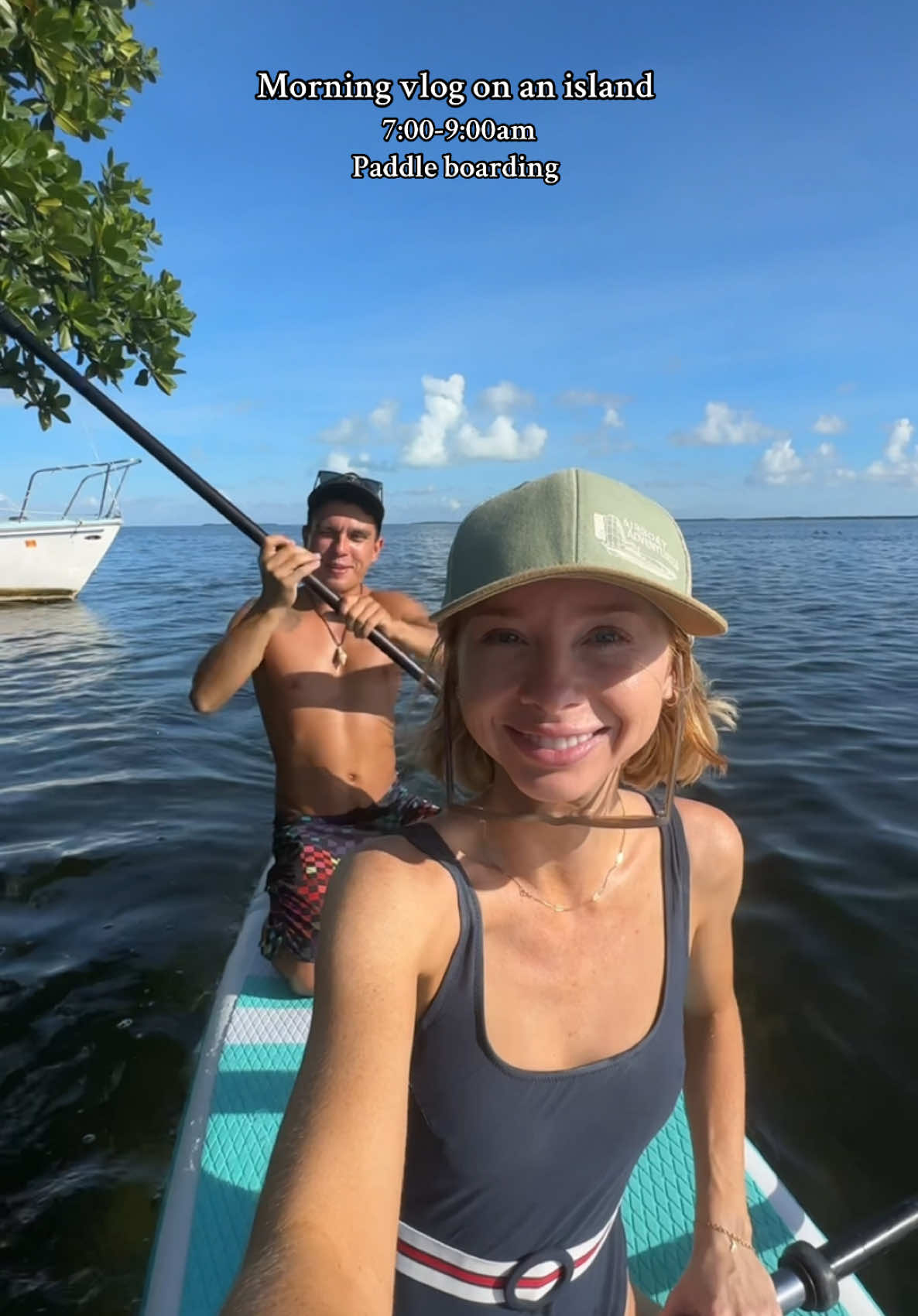 GOOD MORNING! Come paddle boarding with me in key largo florida! We found a baby shark! #fyp #foryou #morningroutine #morningvlog #minivlog #Vlog #dayinmylife #dayinthelife #storytime 