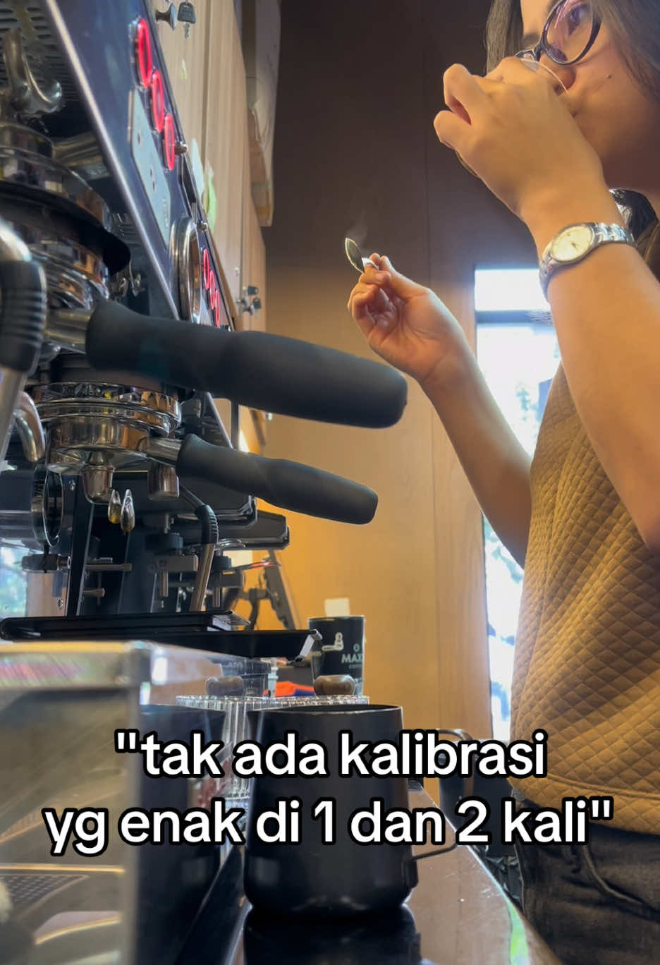 Kenapa ya kalo abis kalibrasi suka pengen boker 😰 #baristalife #kalibrasi #espresso 