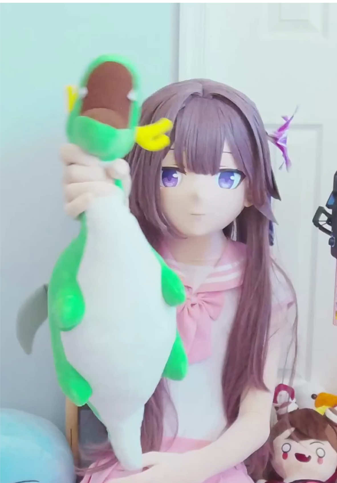 Herta caught a dragon #kigurumi #hertahonkaistarrail #honkaistarrailcosplay #vtuber #vtuberclips 