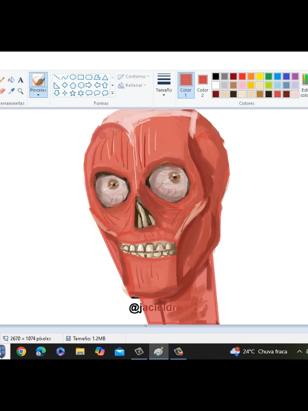 ART anatomy Microsoft Paint #art #microsoftpaint #skeleton #anatomy #mewing 