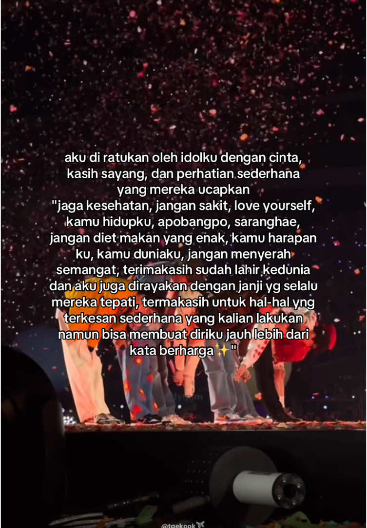 terimakasih Bangtan, terimakasih atas semua kasih sayang yg telah kau berikan kepada ku, sayang bangtan banyak”🥹🫶🏻 #bts #btsarmy #bts_official_bighit #army #armybts 