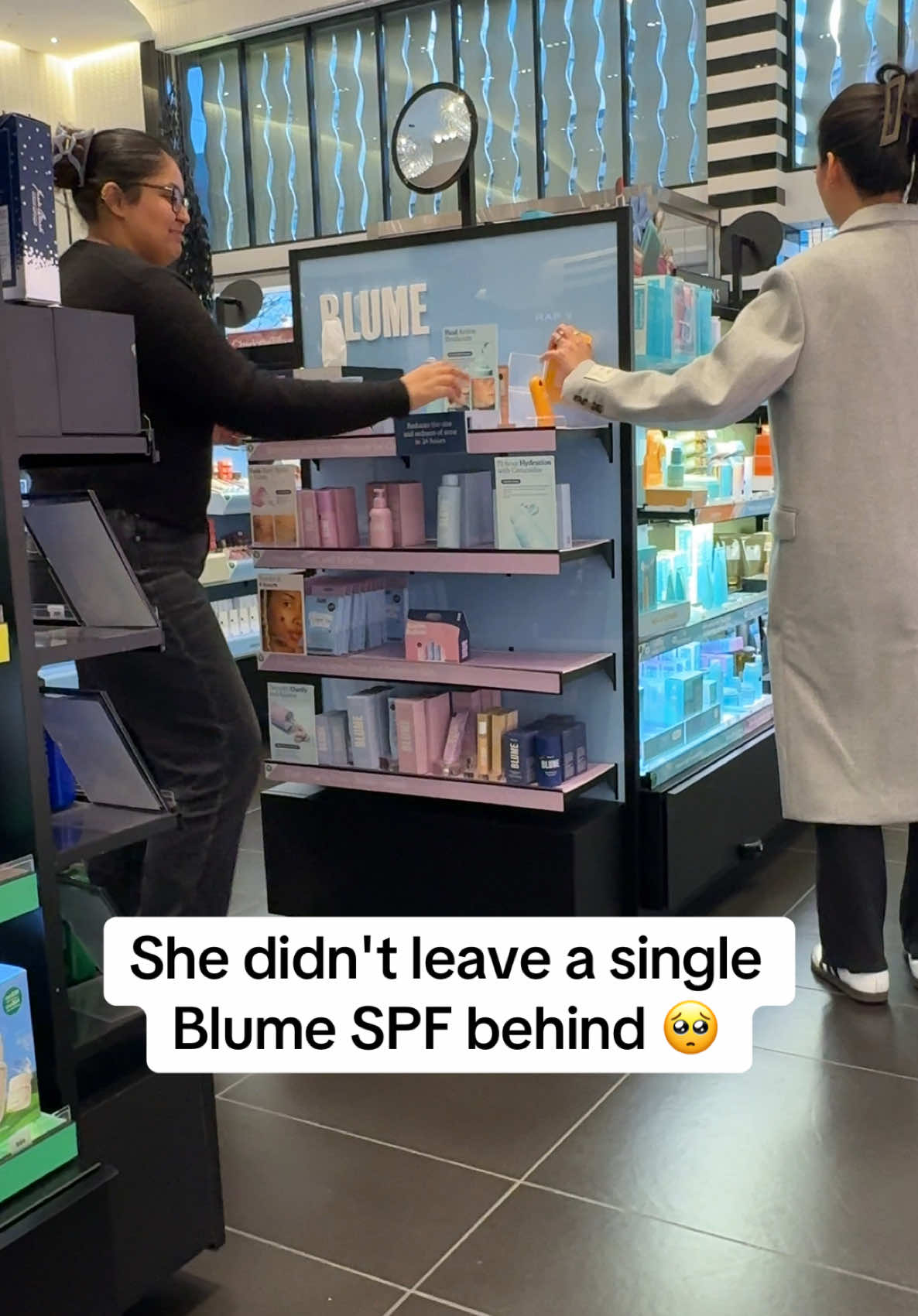 That's a LOT of sunscreen 🫣 #fyp #sephora #blume #skincare #spf50 