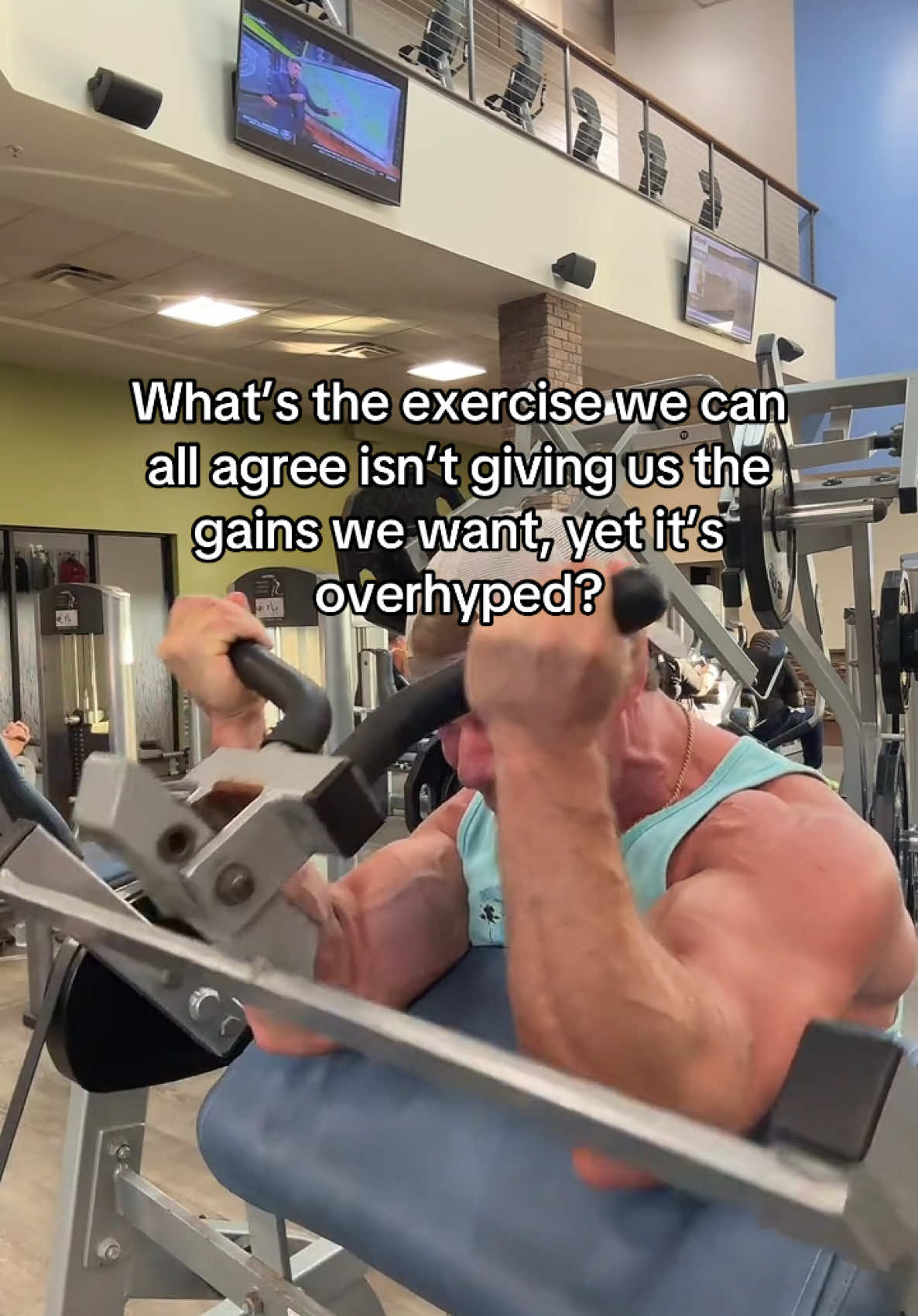 What’s the exercise we can all agree isn’t giving us the gains we want, yet it’s overhyped? #gym #GymTok #GymLife #workout #Fitness #bodybuilding