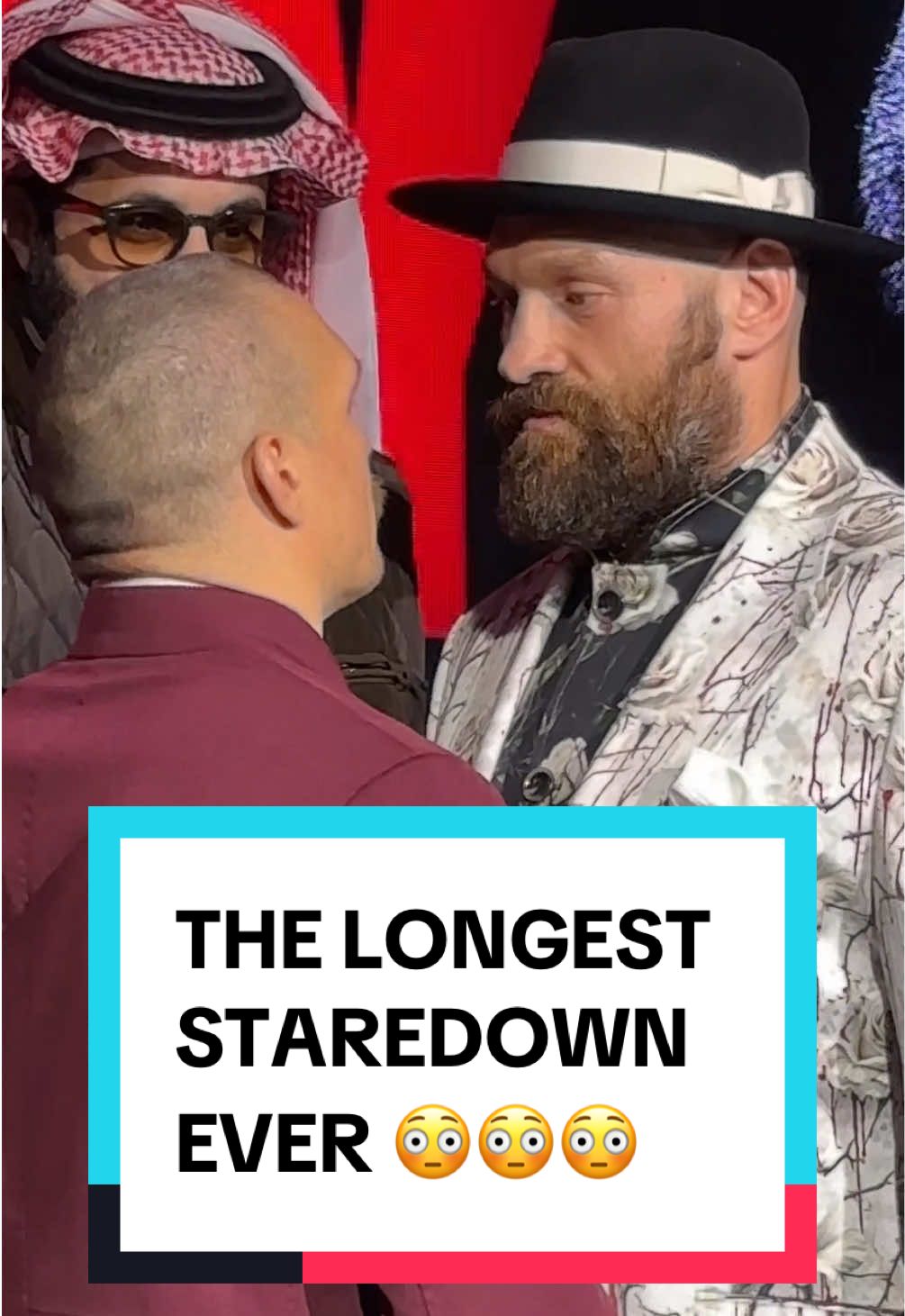 ELEVEN MINUTES! 🤯 This Usyk 🆚 Fury staredown will go down in HISTORY! @موسم الرياض 