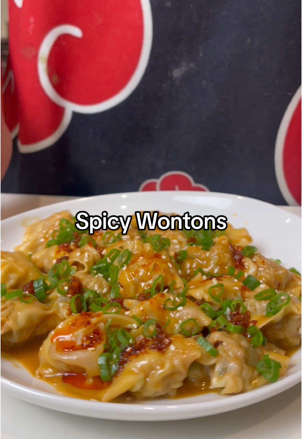 Best wontons youll ever have. Full recipe on kwokspots.com #spicywontons #shrimp #christmasrecipe 