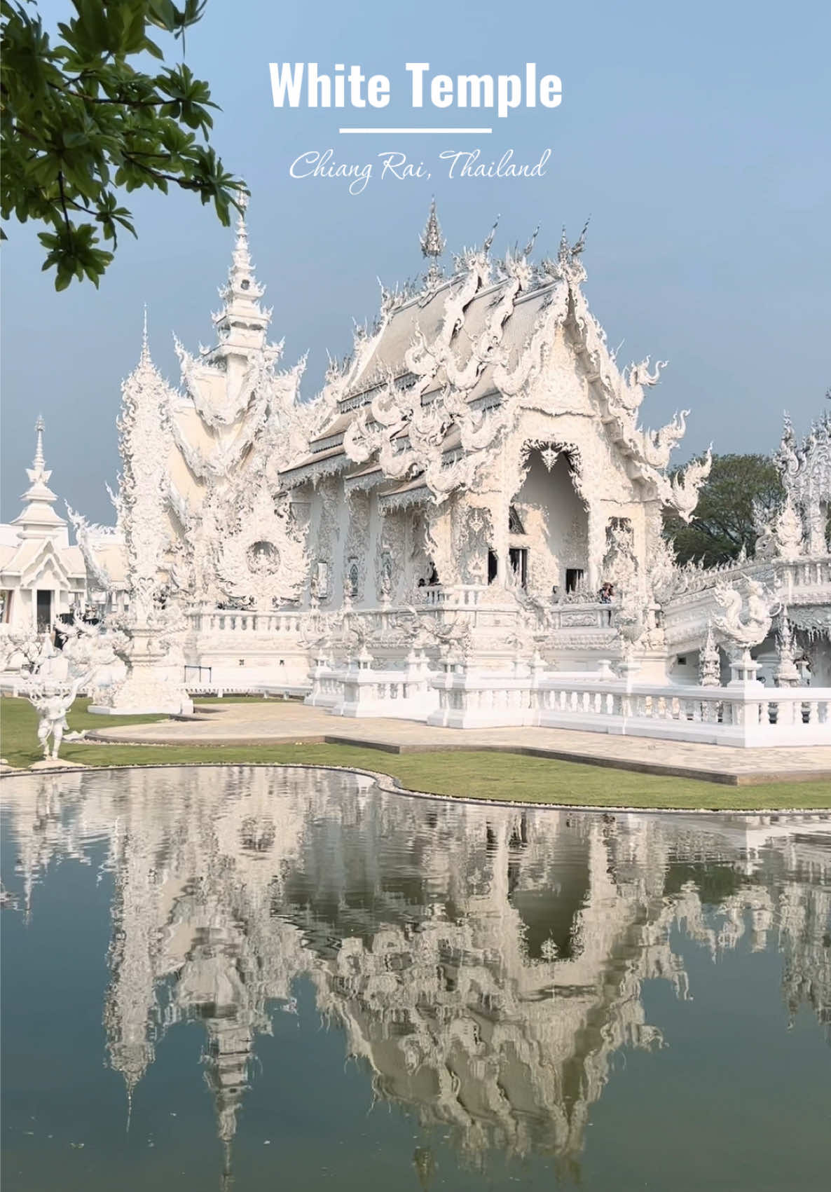 📍 Wat Rong Khun, Chiang Rai, Thailand  #Templeblanc #thailandia #thailand #foryou #travel #thai #asia #tiktoktravel #whitetemple  @THAILAND