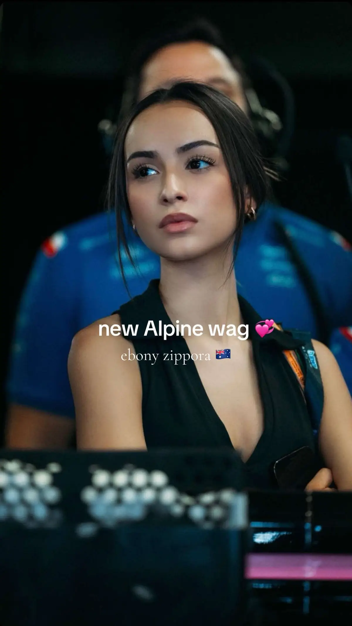 excited 💕 #ebonyzippora#jackdoohan#alpine#fyp#f1#f1wags#wags#f2wags#f2#pierregasly#kikagomes 