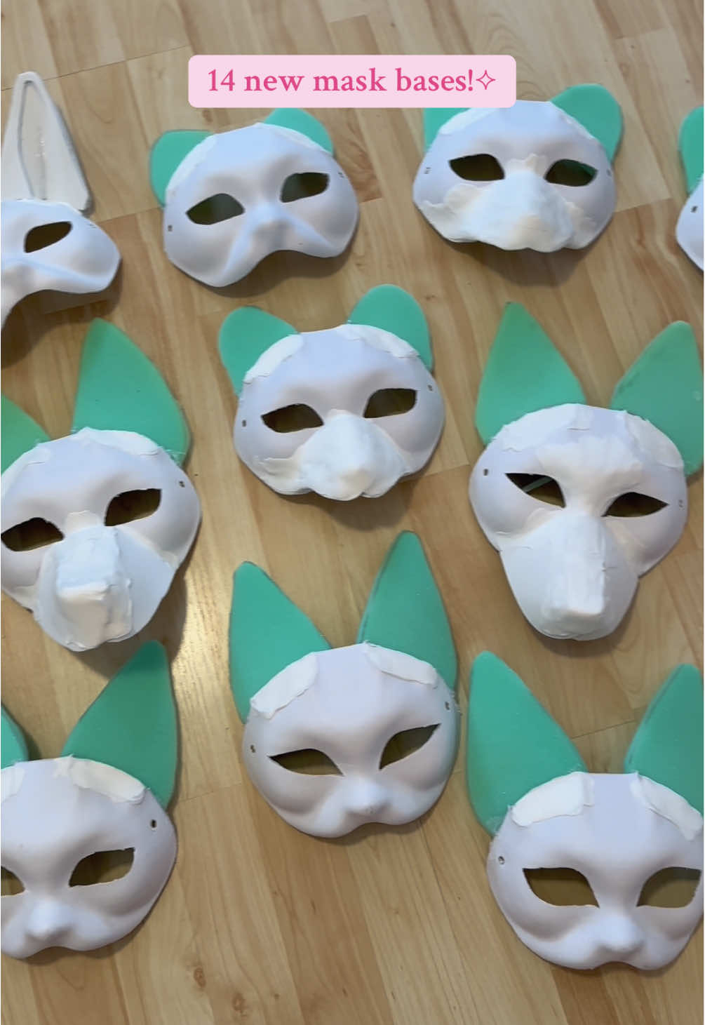 14 new mask bases!!🎀 #therian #catmask #fawnlace #therianfyp #theriangear 