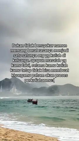 Selalu menjadi tempat sandar namun tidak pernah bersandar bahkan untuk ngeluh capek aja ngerasa bersalah  :(